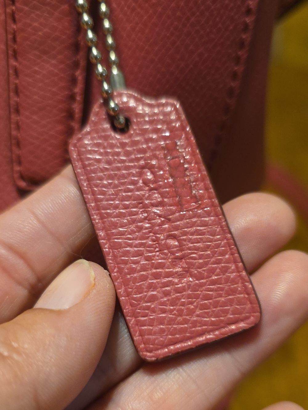 Coach Mini Christie Carryall Pebbled Leather Tote Bag in Pink - Picture 14 of 16